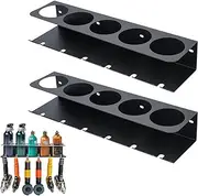 Wall Mounted Pneumatic Tool Rack, Aerosol Rack, Heavy Duty Steel Storage Rack, Aerosol, Spray Can Organizer Rack, Can Store 5 Aerosol Cans, Suitable for Garage, Craft Workspace and Home Storage.