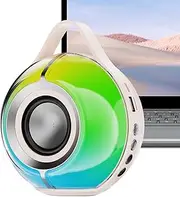 Wireless Outdoor Speakers,Outdoor Indoor Speakers with Powerful Bass | Small Device Portable Design for Car Home Beach Offices Patio Garage