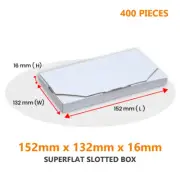 400x Superflat Mailing Boxes 152 x 132 x 16mm Box For A6 Australia POST 500g