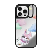 iPhone 16 Pro Mirror Ring Stand Case MagSafe Compatible Gloomie Cat Sky by LeonLollipop