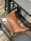 Franco Sarto L-Merina Cognac Knee High Boots Wide Calf Women’s Size 6.5 New