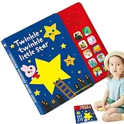 Nursery Rhyme Book,Musical Learning Book | 10 Nursery Rhymes, Fun-Filled Way to Learn English, Enlightenment Teaching Aids