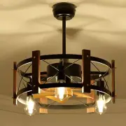 Modern Farmhouse Ceiling Fan with LED Lights Remote Control Home Decor Fixture