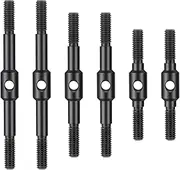 MORLORDY 6Pcs Steel Turnbuckles Camber Links Set for 1/10 TRX Drag Slash C10(1967) Rustler/Bandit/Rustler/Stampede RC Off-Road Car Truck Accessories