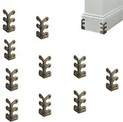 10PCS Skiffers, Skiffers Brass Corner Protectors, Skiffers Baseboard Corner Protectors, Baseboard Corner Protectors, Solid Brass Skirting Board Corner Protectors