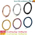1Pair Piercing Rings Braided Hinged Sleeper Earring Cartilage Lip Nose Jewellery