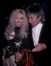 Alana Hamilton & Rod Stewart at Allan Carr & Bruce Jenner Ho - 1981 Old Photo