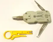 Krone MINI punch down tool + stripper for Cat5 Cat5E Cat6 Cat6e Cables