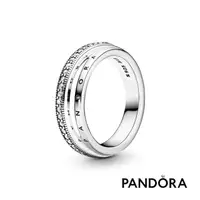 在飛比找momo購物網優惠-【Pandora官方直營】三環交織細版戒指-絕版品
