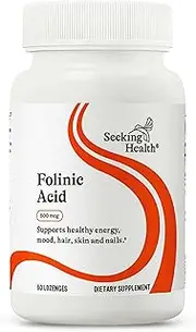Seeking Health | Folinic Acid Lozenge | 60 Lozenges | Folic Acid 800 mcg | Vitamin Lozenge