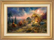 Thomas Kinkade Studios Away in the Manger 12 x 18 LE G/P Canvas Framed