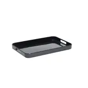 [Compass] Connoisseur Melamine Tray with Side Handle (Black)