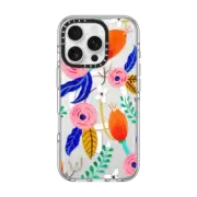 iPhone 16 Pro Clear Case MagSafe Compatible Floral Pattern Clear