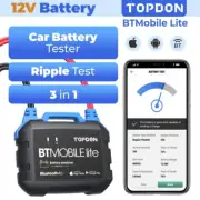TOPDON Car Battery Tester Battery Monitor 12V Analyzer Charging Cranking Test