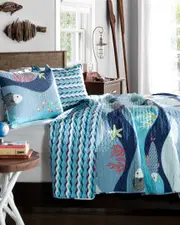 Lush Decor Sealife Quilt Set