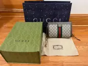 Gucci Ophida GG Supreme Canvas Chain Strap Shoulder BagW/ Receipt, NIB