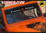 POISON SPYDER 1:10 RC WINDSCREEN WINSHIELD BANNER STICKER DECAL TO SUIT JEEP JK