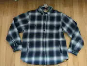 Nudie Jeans, Hemd Outdoor Shirt Glenn Padded Check Blue M
