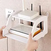 1Pcs Wall Mount WiFi Router Storage Rack Telephone Storage Rack Set-top Box Living Room Router Rack Storage Holder
