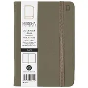 Modena A6 Recycled PU Plain Notebook Olive