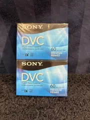 Pack of 2 SEALED Sony DVC Premium Digital Video Cassette Tapes DVM60PRR A4