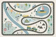 Kids Mat for Floor, Cartoon Non-Slip Kids Mat, Colourful Children's Play Mat for Floor, Soft Children's Room Rug for Living Room, Bedroom