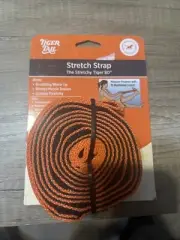 Tiger Tail The Stretchy 80” - Stretch/Yoga Strap with 10 Loops. Orange/Black (T)