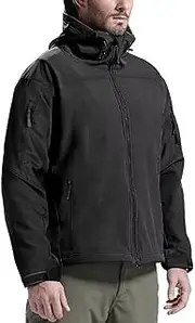 [FREE SOLDIER] Multi-pocket outdoor windbreak jacket, tactical impermeable cap jacket, softshell men's outdoor jacket