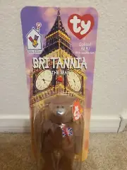 RARE AND RETIRED Ty BRITANNIA Beanie Babie The Bear (OBO!)