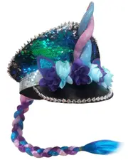 Unicorn Mardi Gras Burning Man Hat