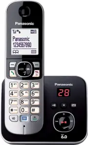 DECT Digital Cordless Phone with Built-In Answering Machine and 1 Handset (KX-TG