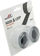 25mm x 1m Black Hook & Loop Self Adhesive Tape ? Strong Hold, Reusable, Long-Lasting, Ideal for Home, Office & DIY Projects