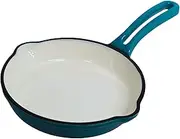 Mirro 6" MIR-19060 6" Mini Cast Iron Skillet, Teal, Ready to Use