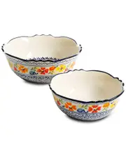 Gibson Home Luxembourg 2pc Stoneware Bowl Set