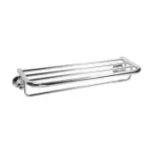 Chrome and White Noosa Towel Rack