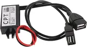 Compact 12v to 5v 3a Dual USB Car Power Adapter Overvoltage Protection for Car Navigation Dash Cam
