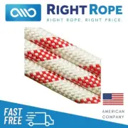 Arborist Climbing Line Rope 48-Strand 7/16 1/2 5/8 Yale Kernmaster Code Red 13mm