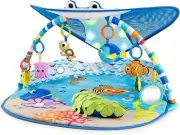 Bright Starts Disney Baby Finding Nemo Mr. Ray Ocean Lights & Music Gym, Ages Ne