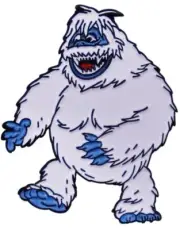 Abominable snowman enamel pin from Rudoph the red noised reindeer cartoon