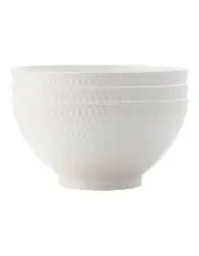 [Maxwell & Williams] Diamonds Noodle Bowl 20cm Set of 3 in White