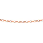 9ct 50cm Rose Gold Oval Belcher Chain