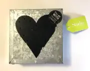Demdaco Studio BLACK HEART Metal Light Up Wall Decor 6X6 NWT