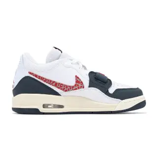 【NIKE 耐吉】休閒鞋 Air Jordan Legacy 312 Low GS 大童鞋 女鞋 藍 紅 爆裂紋(CD9054-146)