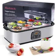 Yogurt Maker Automatic Digital Yoghurt Maker Machine with 8 Glass Jars 48 Ozs (6