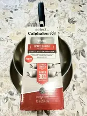 NEW Calphalon Classic Stainless Steel Cookware Fry Pan 8" + 10" Omelette Pans