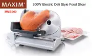 MAXIM 200W Electric Food Slicer Meat/Cheese/Fruit/Veg/Bread/Processor MMS200-NEW