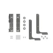 Rev-A-Shelf Heavy-duty Metal Frame Waste Container Door Mounting Kit, 54DM-KIT-1