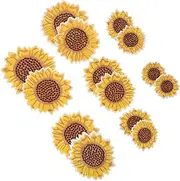 Angoily 14pcs Flower Embroidery DIY Clothing Patches Delicate Applique Repair Patches for Clothes Hats Shoes Crafts Safe Durable Material Easy to Use for Home Tailor Shop Decor