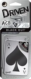 Refresh Your Car The Ace Car Air Freshener, Odor Eliminator, 2 Per Pack, Black Out Scent, Driven by Refresh Your Car