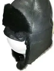 UGG Australia Aviator Shearling Hat Black, O/S